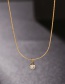 Fashion Golden 18k Stainless Steel Necklace With Titanium And Diamonds