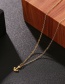 Fashion Golden Stainless Steel Anchor Alloy Necklace