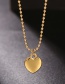 Fashion Golden Love 18k Gold Plated Stainless Steel Titanium Steel Necklace