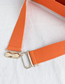Fashion Orange Rectangular Alloy Elastic Belt