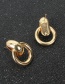 Fashion Golden Geometric Alloy Plating Hollow Earrings