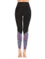 Fashion Printing [pants Only] Geometric Print Contrast Color Yoga Sports Fitness Pants
