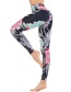 Fashion Printing [pants Only] Flower Print Contrast Yoga Yoga Pants