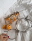 Fashion Square With 4 Small Toys Clear Resin Chain Cross-body Bag