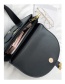 Fashion Black Embroidered Shoulder Bag