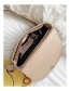 Fashion Coffee Color Shoulder Bag With Embroidered Wide Shoulder Strap