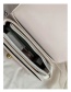 Fashion White Locked Contrast Shoulder Crossbody Bag