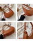 Fashion Brown Chain Crescent Shoulder Bag