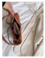 Fashion Coffee Color Chain Crescent Shoulder Bag