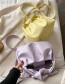 Fashion Purple Knotted Shoulder Strap Pleated Shoulder Bag