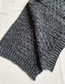 Fashion Black Knitted Chain Striped Scarf