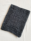 Fashion Black Knitted Chain Striped Scarf