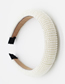 Fashion White Handmade Pearl Sponge Headband