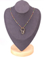Fashion Golden Diamond-cut Hollow Cross Stainless Steel Necklace