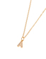 Fashion Golden Q Diamond Clavicle Chain Diamond Letters Necklace