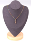 Fashion Golden Diamond And Serpentine Resin Alloy Necklace