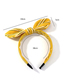 Fashion Black Striped Contrast Color Knotted Rabbit Ear Headband