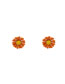 Orange Small Daisy Flowers Contrast Color Earrings