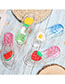 Fashion Poached Egg Fruit Slippers Non-slip Crystal Transparent Slippers