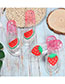 Fashion Strawberry Fruit Slippers Non-slip Crystal Transparent Slippers