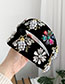 Fashion Colorful Alloy Diamond Flower Bee Velvet Headband