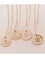 Fashion Steel Color Gold-plated 316l Titanium Steel Lettering Gold-plated Necklace