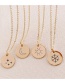 Fashion Rose Gold Gold-plated 316l Gold-plated Titanium Steel Necklace
