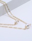 Fashion Kc Gold Alloy Multi-layer Pearl Necklace