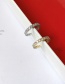 Fashion Silver Multilayer Alloy Zircon Open Ring