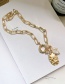 Fashion Golden Shaped Natural Pearl Necklace