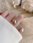 Fashion White Woven Crystal Love Ring