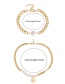 Fashion Golden Chain Pearl Coin Necklace