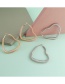 Fashion Heart + Silver Alloy Geometric Spring Studs