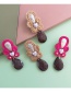 Fashion Pink Granite Acrylic Drop Earrings