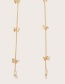 Fashion Golden Alloy Butterfly Glasses Chain