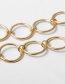 Fashion Golden Starfish Tassel Geometric Ring Single-layer Waist Chain