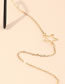 Fashion Golden Alloy Shell Star Hollow Glasses Chain