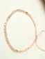 Fashion White + Navy Rice Beads Hand-woven Gold Beads Semi-precious Stones Bracelet