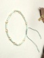 Fashion Sky Blue Rice Beads Hand-woven Natural Freshwater Pearl Bracelet