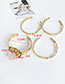 Fashion Golden Irregular Natural Concave Convex Alloy Bracelet Set