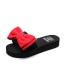Fashion Red Bowknot Shoes Soft Sole Non-slip Flat Drag (heel Height: Front 2 Back 3cm)