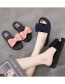 Fashion Pink Bowknot Shoes Soft Sole Non-slip Flat Drag (heel Height: Front 2 Back 3cm)