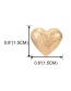 Fashion Golden Love Alloy Frosted Earrings