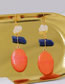 Fashion Orange Resin Earrings