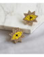 Fashion Yellow Star Eyed Diamond Earrings