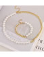 Fashion Necklace Chain Pearl Joint Necklace Bracelet Set