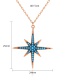 Fashion Blue Copper Zircon Necklaces Necklace