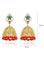 Fashion 18k Gold Copper Inlaid With Zircon: Hollow Flowers: Tassels