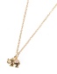 Fashion Golden Diamond Elephant Necklace
