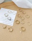 Fashion Starfish Gold Pearl Diamond Geometric Ring